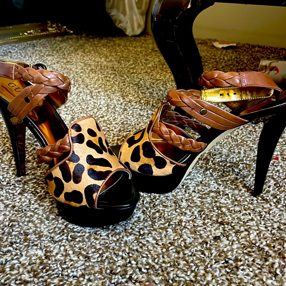 Guess strappy high heels